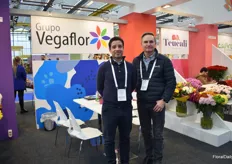 John Mario Bedoya and Miguel Vasquez of Grupo Vegaflor Colombia. They are on the process of shipping more flower to Europe by sea container.